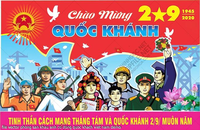 file vector phong san khau anh co dong quoc khach viet nam